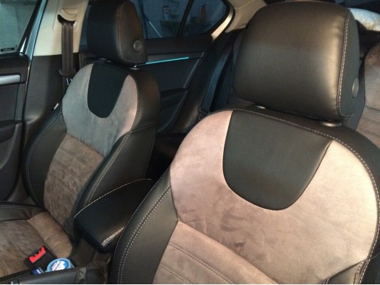 Каркасные авточехлы на Skoda Octavia A7 FL Каркасные авточехлы на Skoda Octavia A7 FL